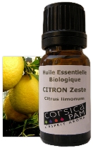 HUILE ESSENTIELLE  BIO DE CITRON ZESTE 10 ML